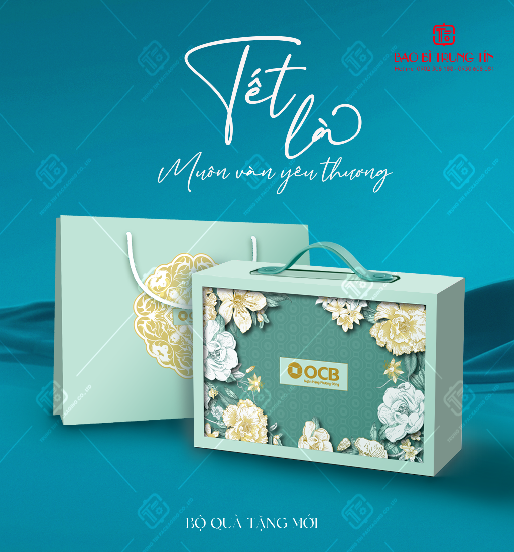 Hộp quà tết chủ đề hoa lá Hộp quà tết chủ đề hoa lá
